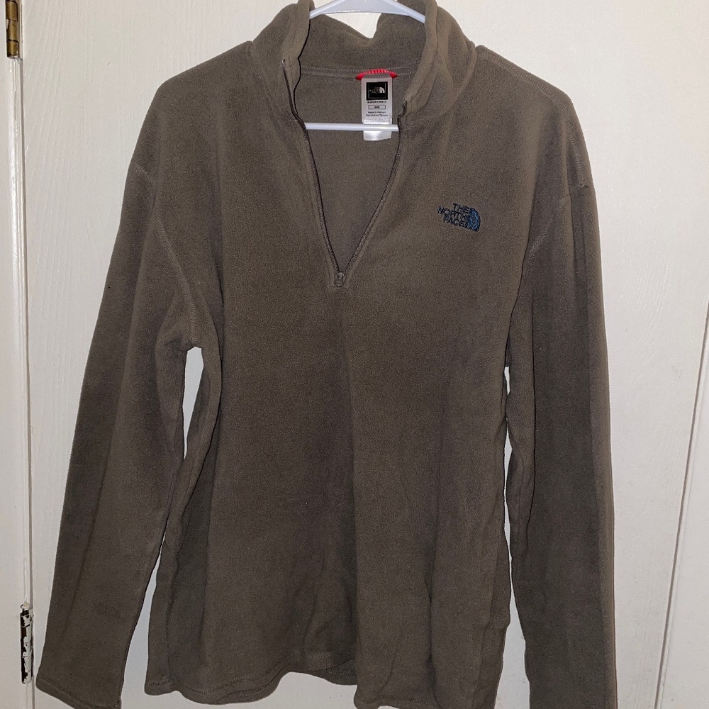 North face zip up sweater
